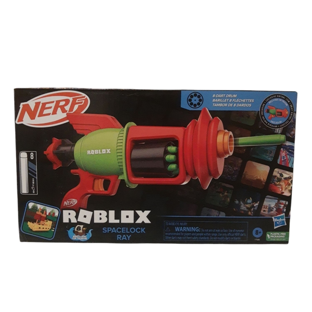 NERF ROBLOX Spacelock Ray Blaster Toy Dart Launcher Water Pump And Spray SEALED - Picture 3 of 14